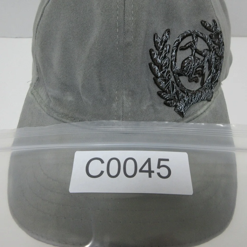 Cinch Hat Cap Fitted Mens‎ Large Gray Embroidered Rodeo Bull Western Cowboy